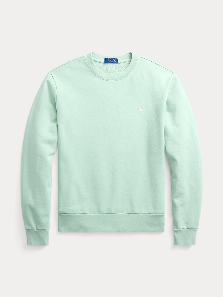2026 New Arrival Felpa Girocollo in Cotone Loopback Blu