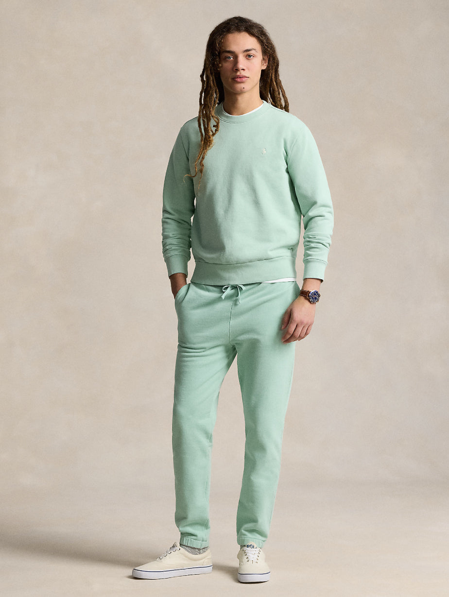 2026 New Arrival Felpa Girocollo in Cotone Loopback Blu