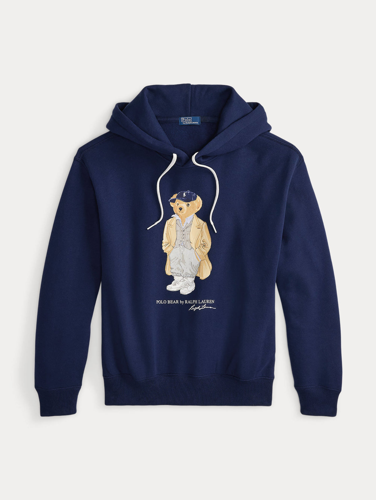 2026 New Arrival Felpa con Cappuccio con Stampa Polo Bear Blu