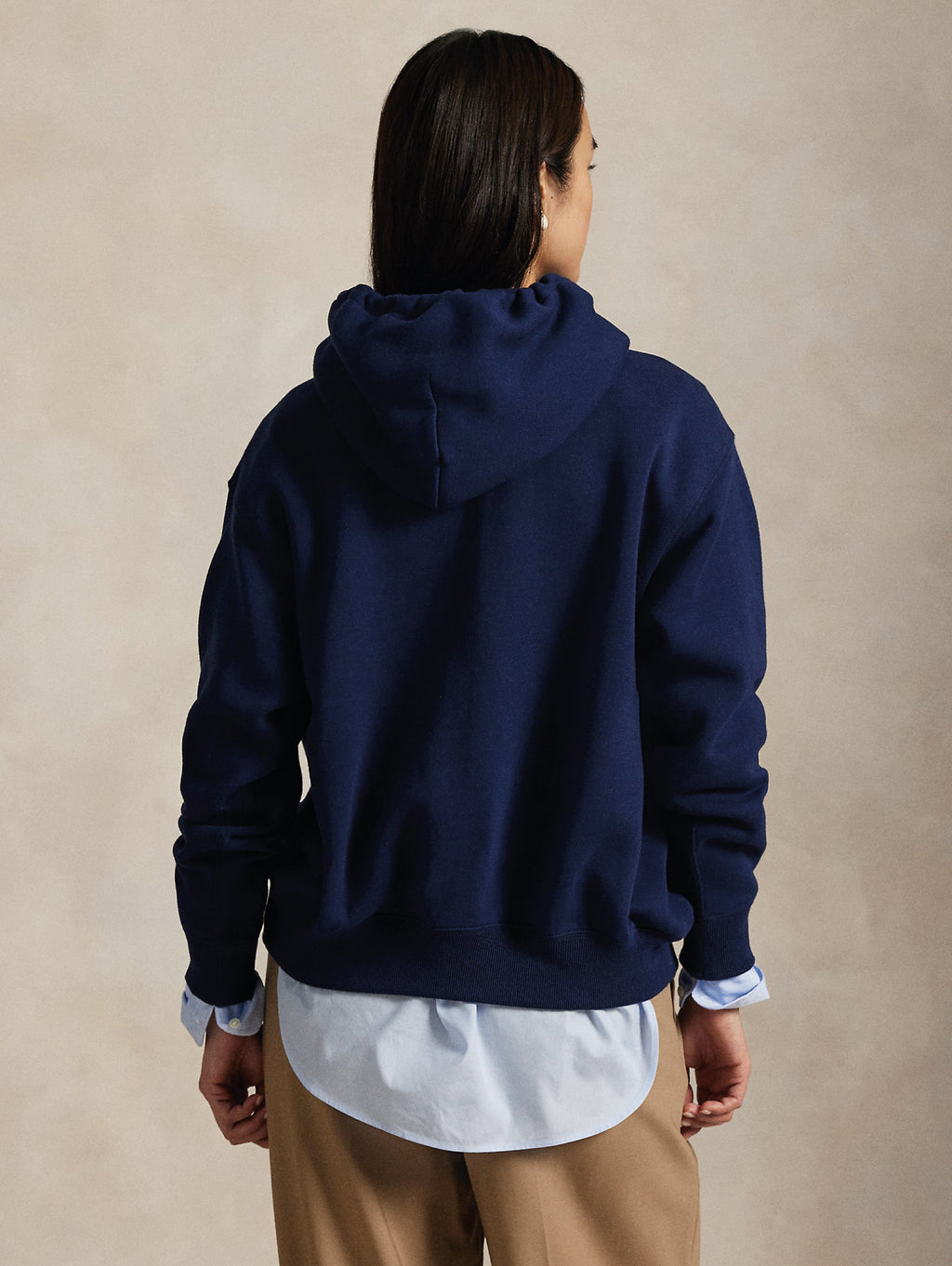 2026 New Arrival Felpa con Cappuccio con Stampa Polo Bear Blu