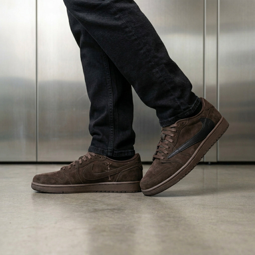 2026 New Arrival Travis Scott X Air Jordan 1 Low OG SP 'Velvet Brown'
