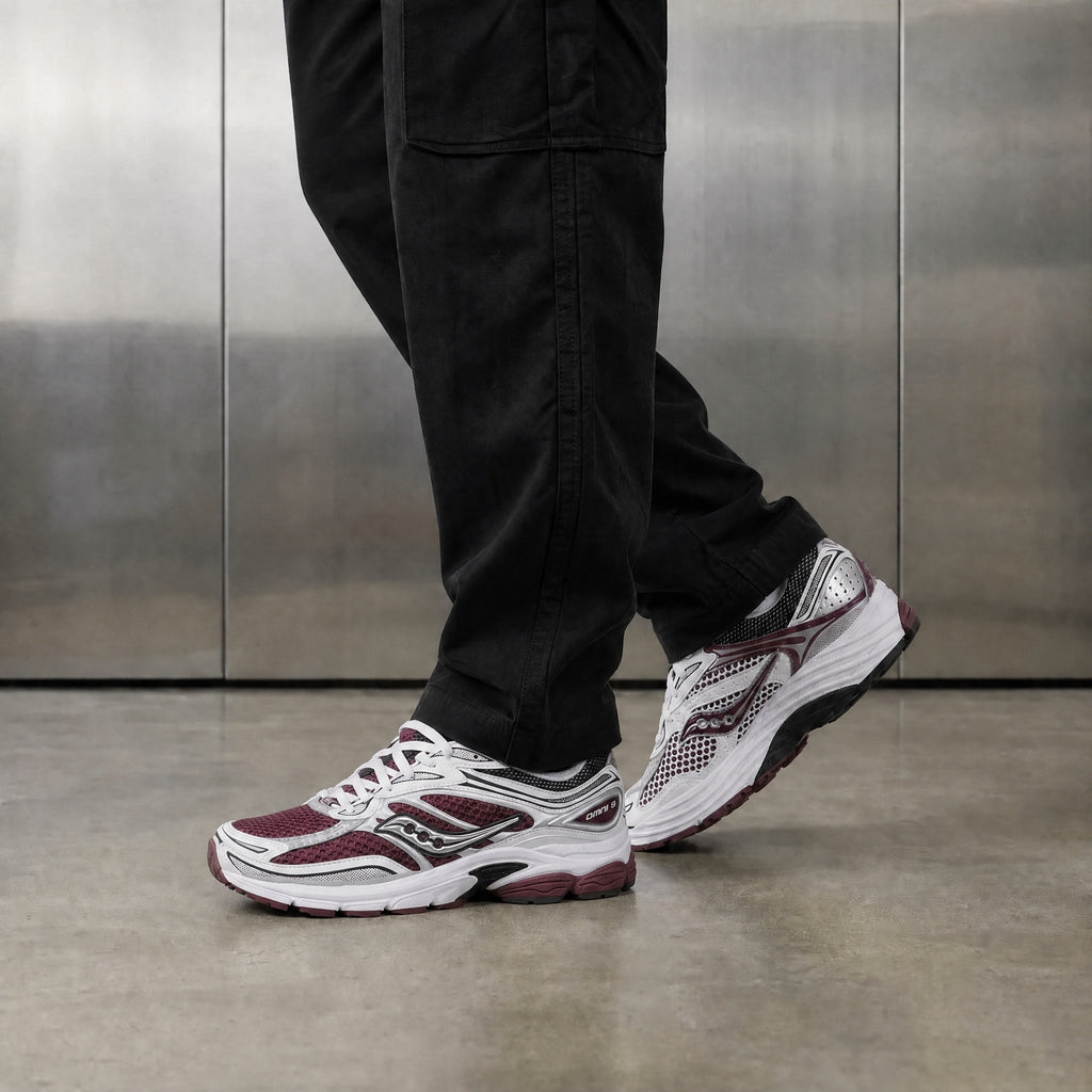 2026 New Arrival Saucony ProGrid Omni 9 'Maroon White'