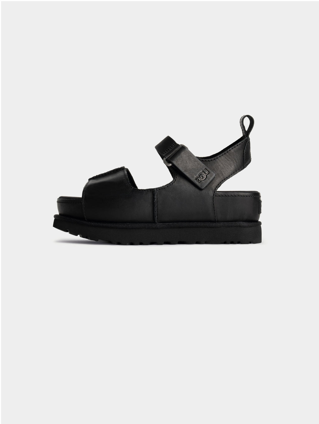 2026 New Arrival Sandali Platform Goldenstar Hi in Pelle Nera