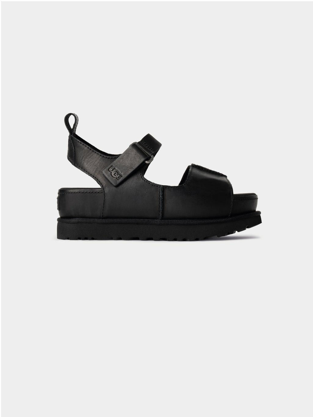 2026 New Arrival Sandali Platform Goldenstar Hi in Pelle Nera