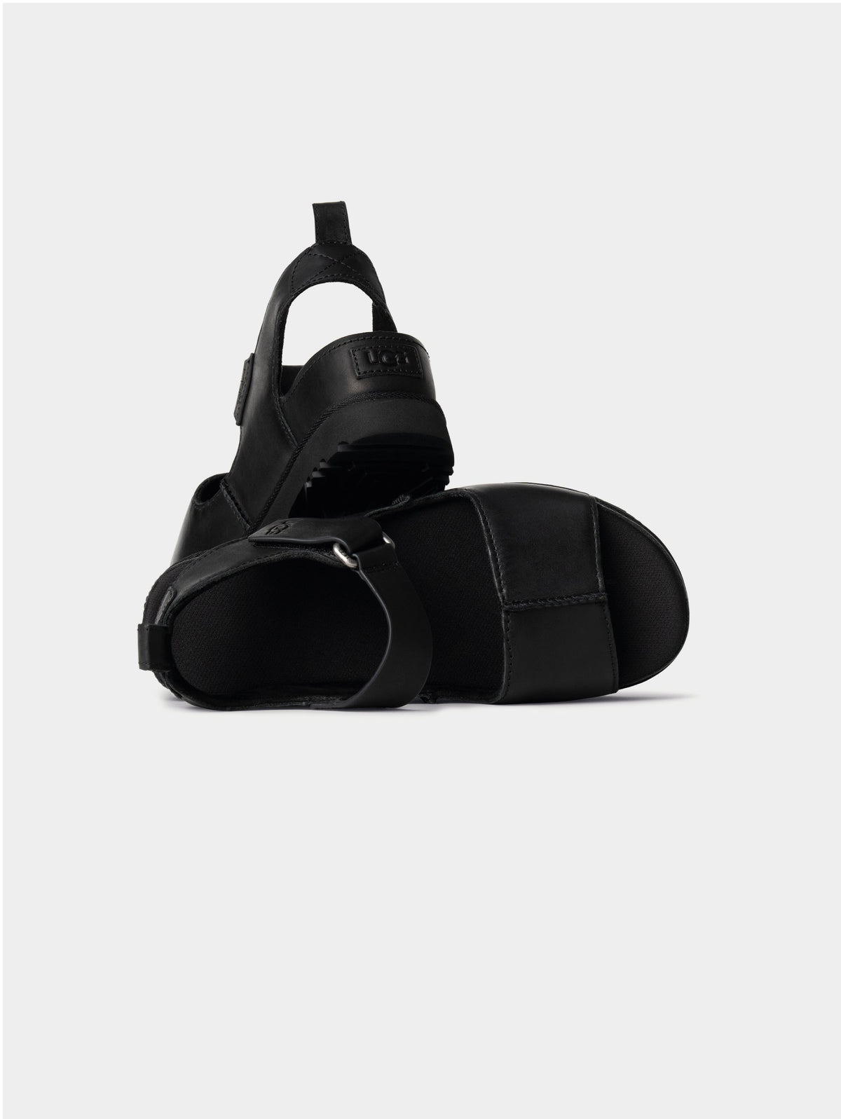 2026 New Arrival Sandali Platform Goldenstar Hi in Pelle Nera