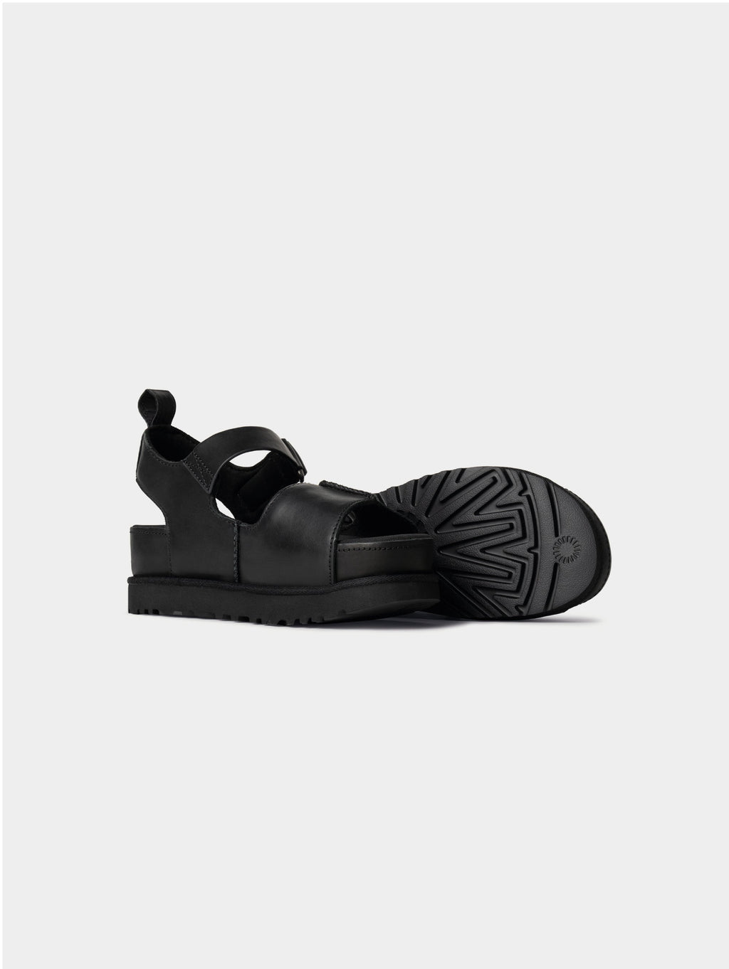 2026 New Arrival Sandali Platform Goldenstar Hi in Pelle Nera