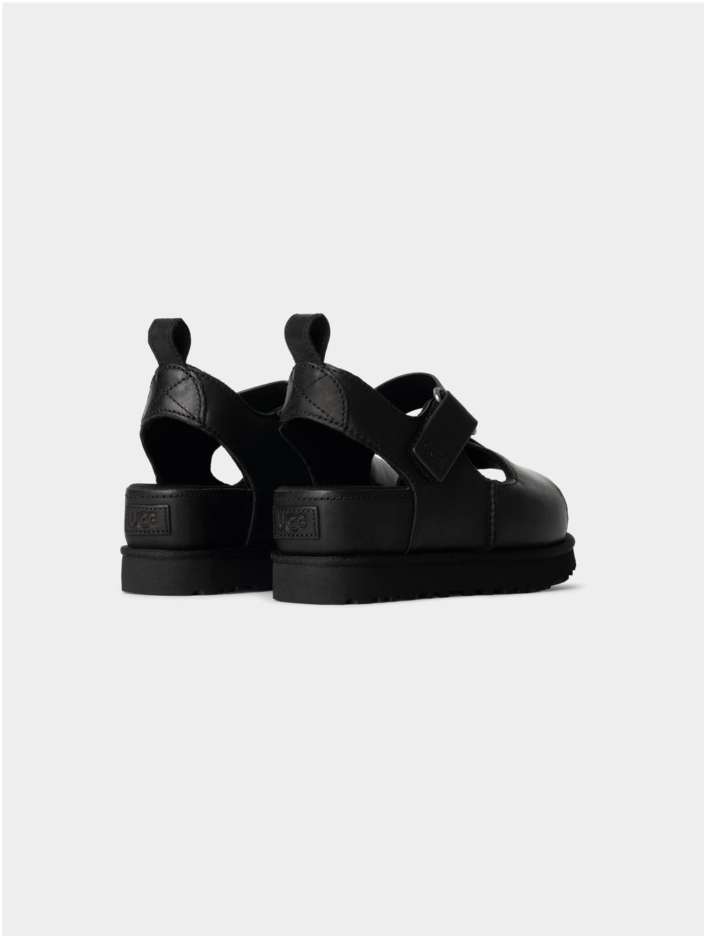 2026 New Arrival Sandali Platform Goldenstar Hi in Pelle Nera