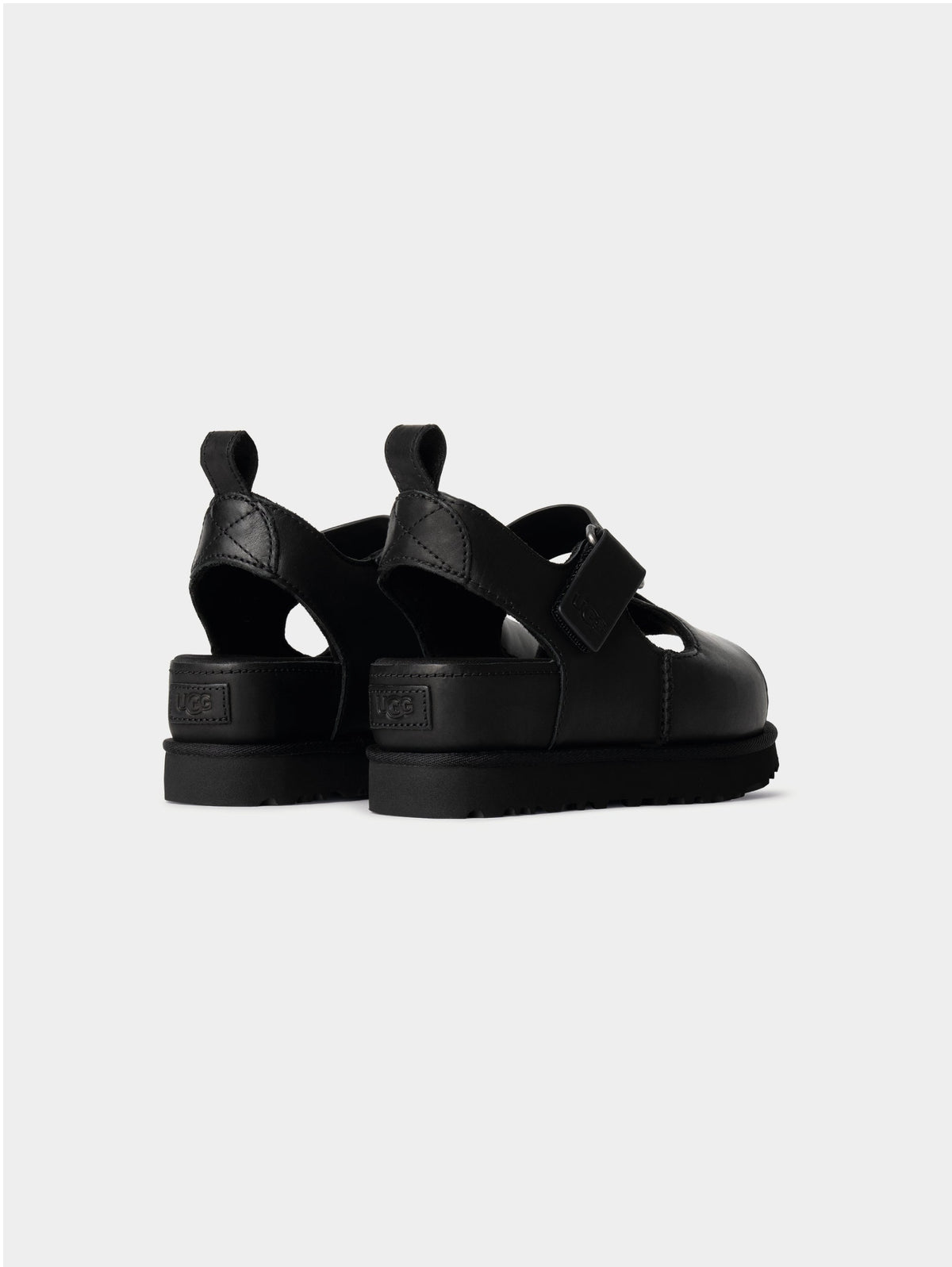 2026 New Arrival Sandali Platform Goldenstar Hi in Pelle Nera