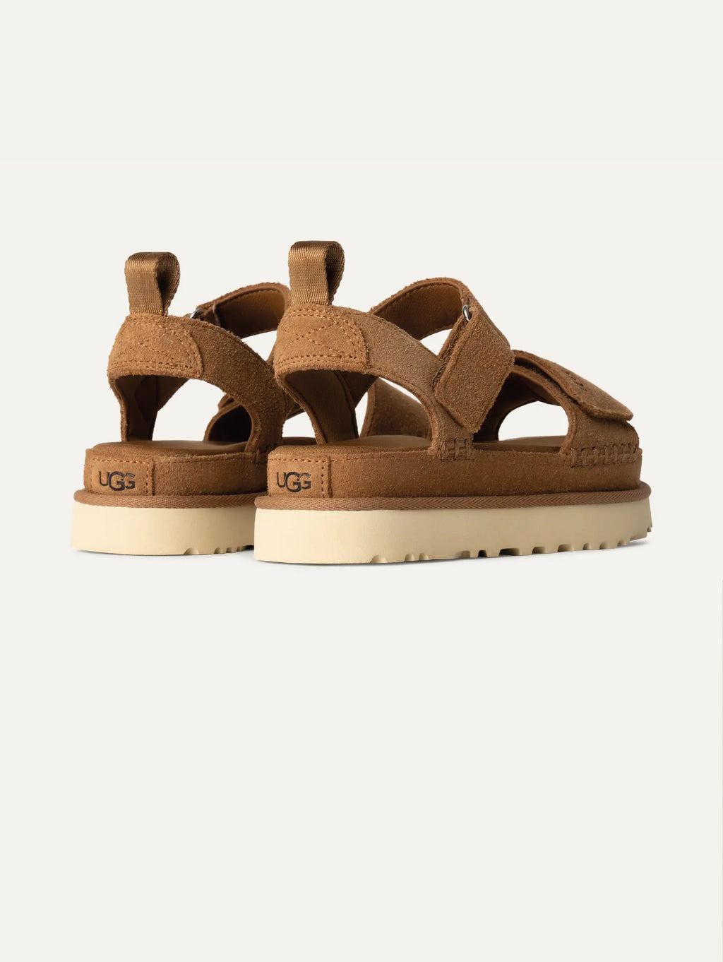 2026 New Arrival Sandali in Pelle Scamosciata GoldenStar Castagna