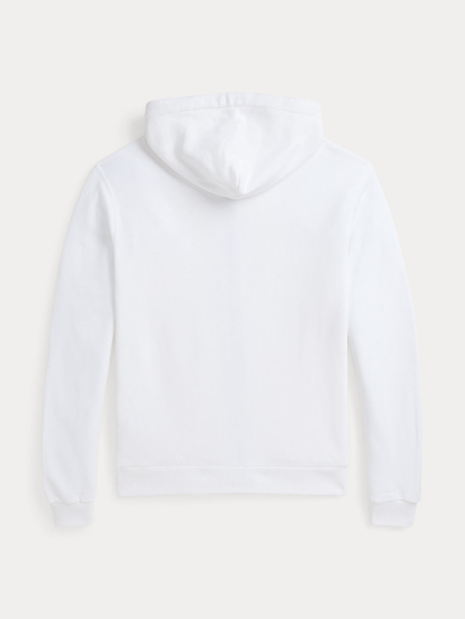 2026 New Arrival Felpa con Cappuccio in Cotone Loopback Bianco