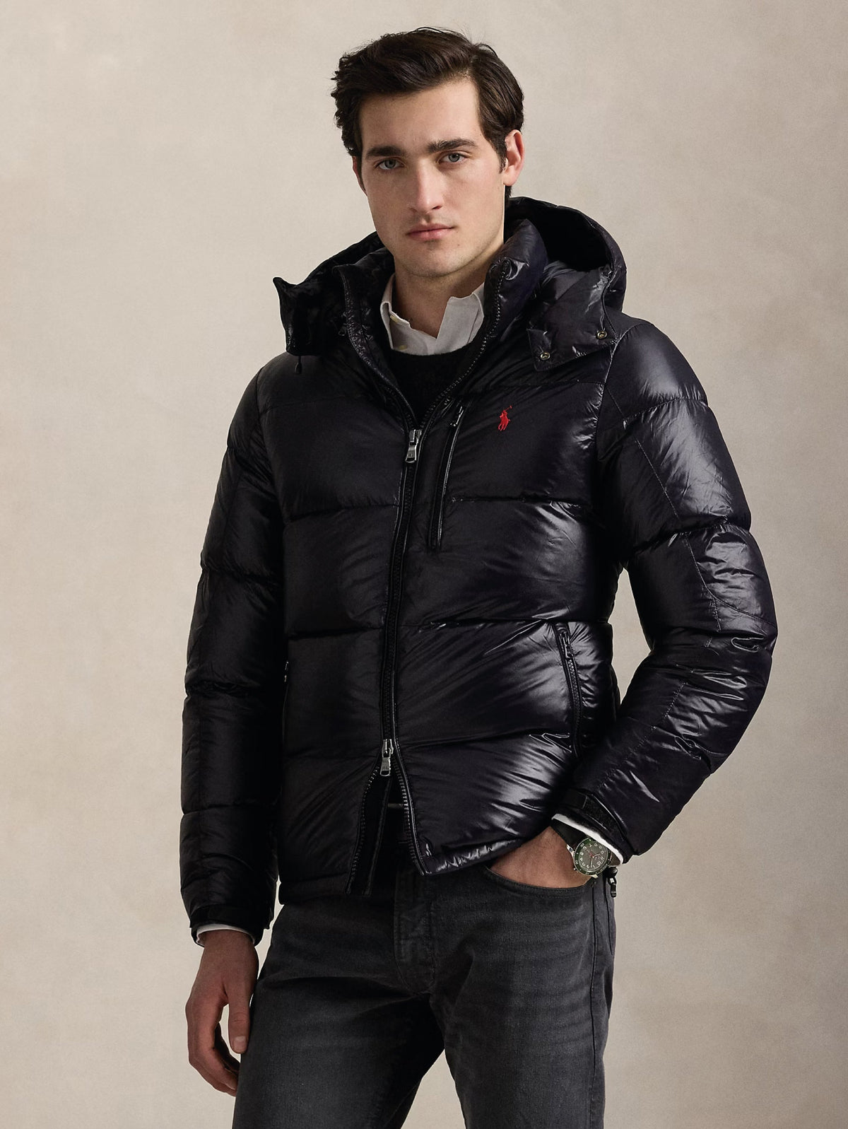 2026 New Arrival Piumino Lucido in Ripstop Nero