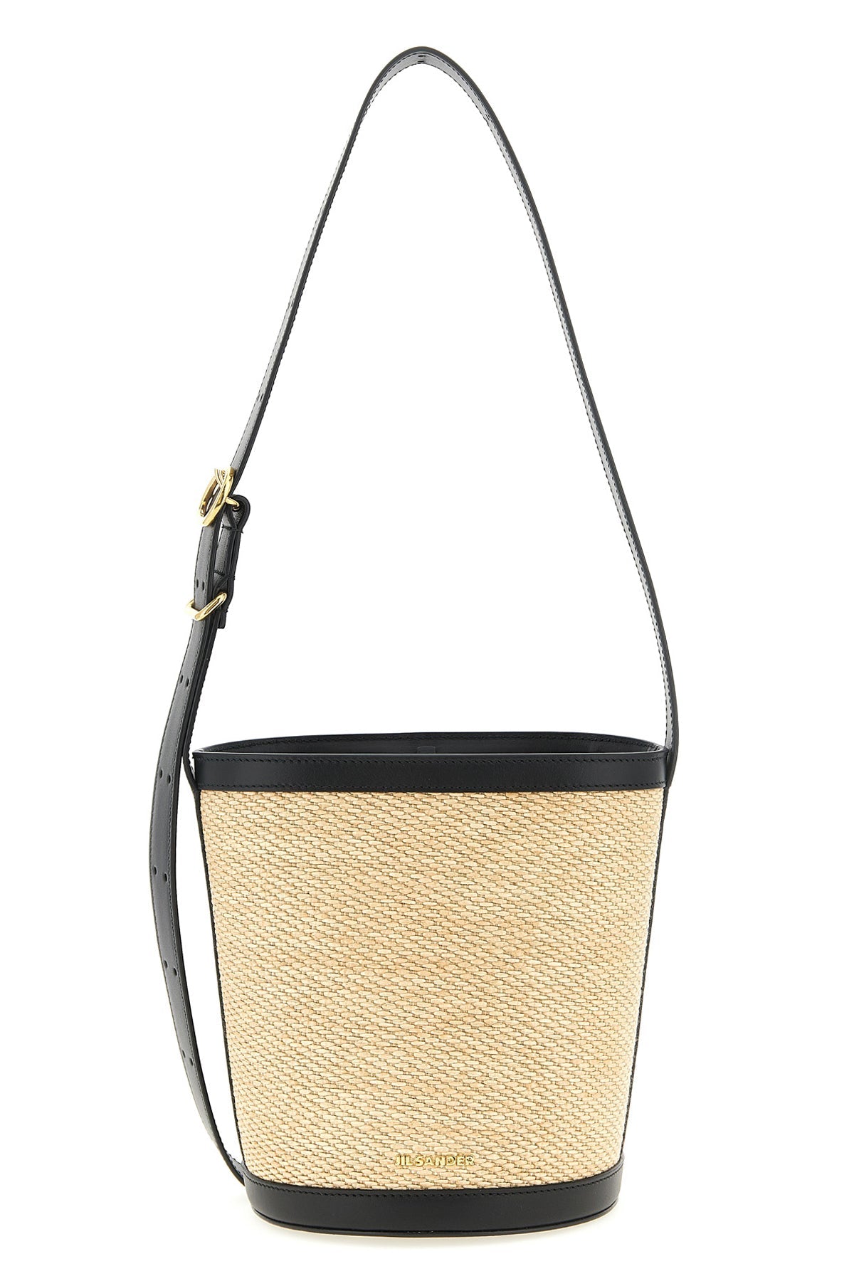 2026 New Arrival contrast raffia and leather shoulder bag