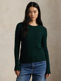 2026 New Arrival Maglia a Trecce in Misto Cashmere Verde