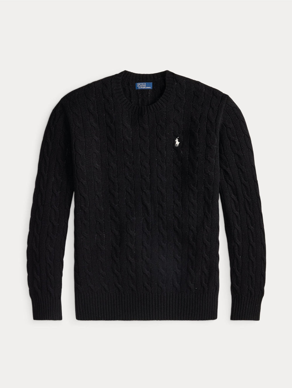 2026 New Arrival Maglia a Trecce in Misto Cashmere Nero
