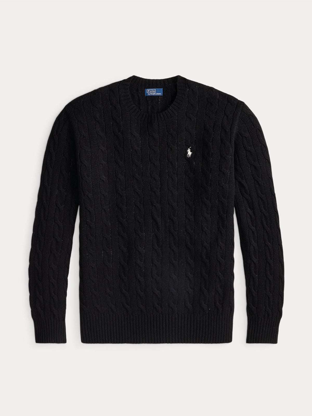 2026 New Arrival Maglia a Trecce in Misto Cashmere Nero