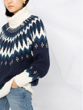 2026 New Arrival Maglia Over Collo Alto - Navy