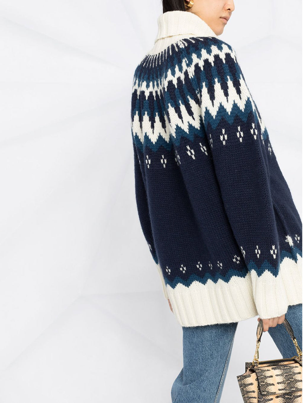2026 New Arrival Maglia Over Collo Alto - Navy