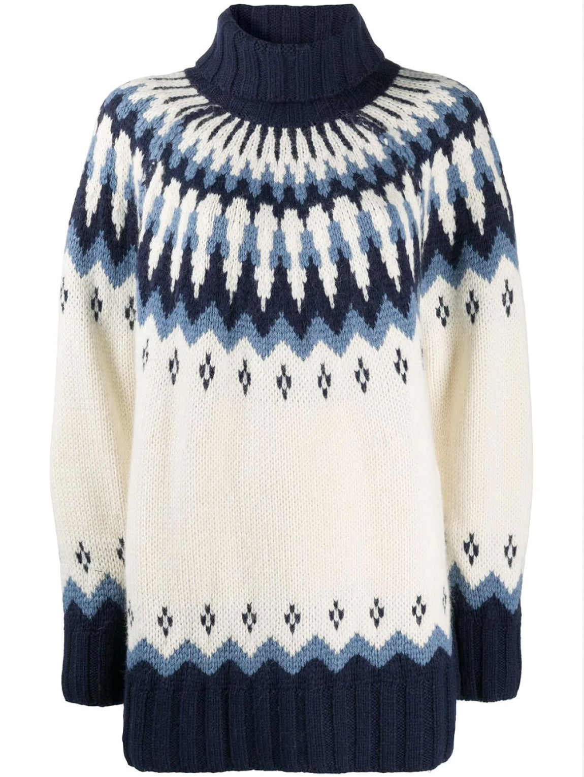 2026 New Arrival Maglia Over Collo Alto - Panna