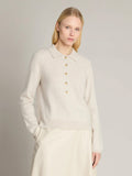 2026 New Arrival Polo in Maglia Spazzolata Sabbia