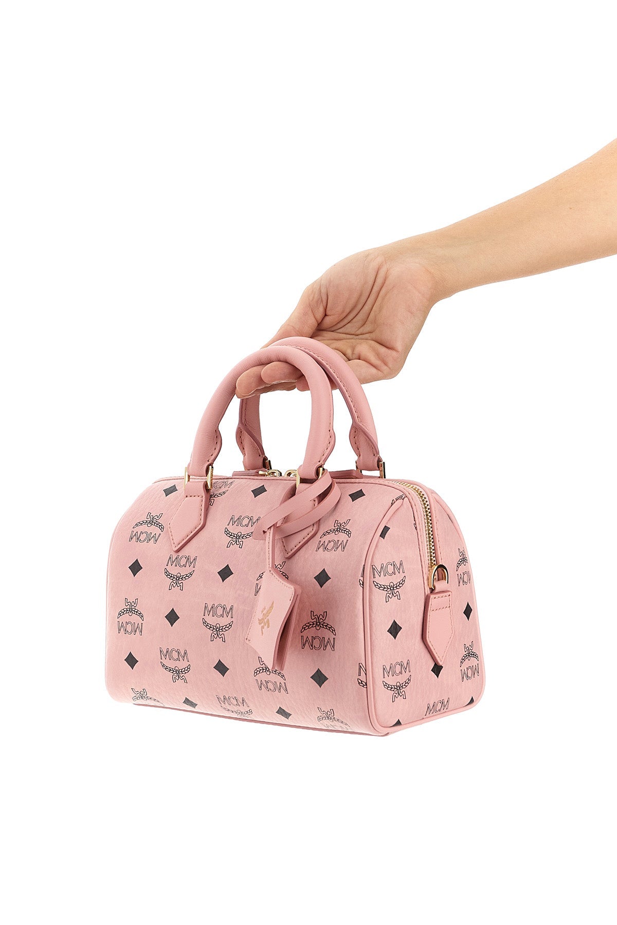 2026 New Arrival ella boston handbag in visetos monogram canvas