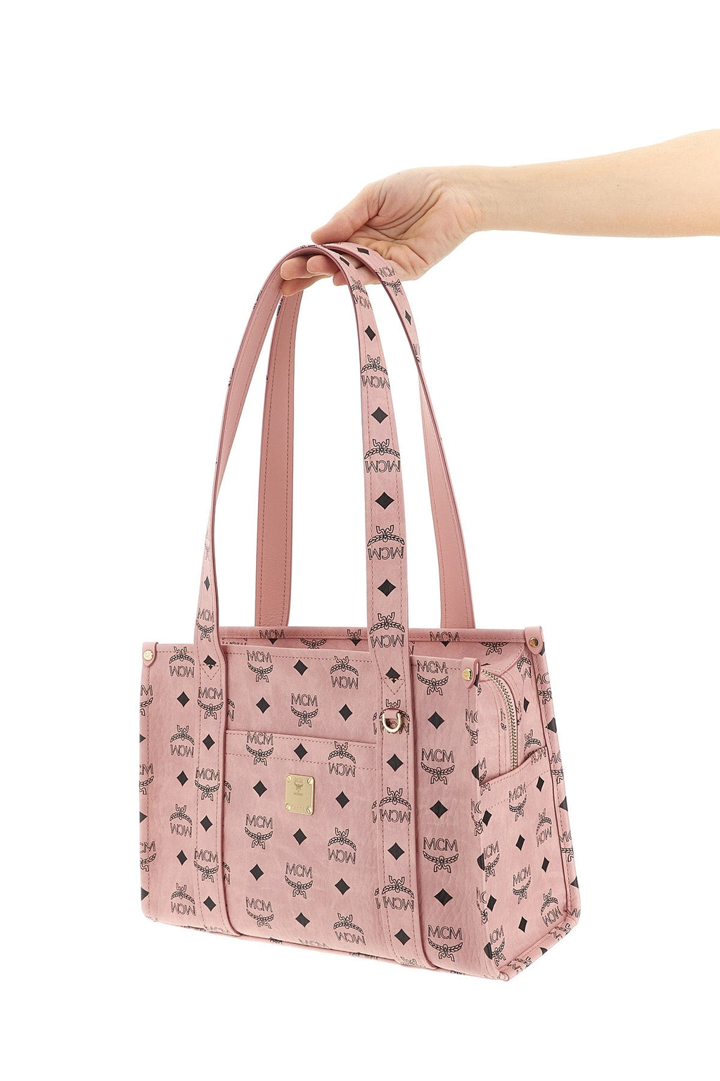 2026 New Arrival aren school tote shoulder bag in visetos monogram canvas