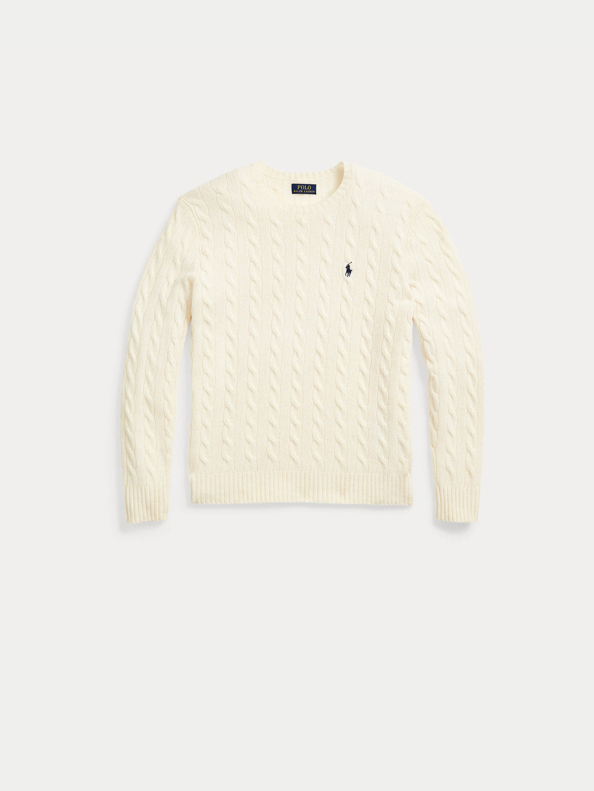 2026 New Arrival Maglia Girocollo in Misto Cashmere Crema