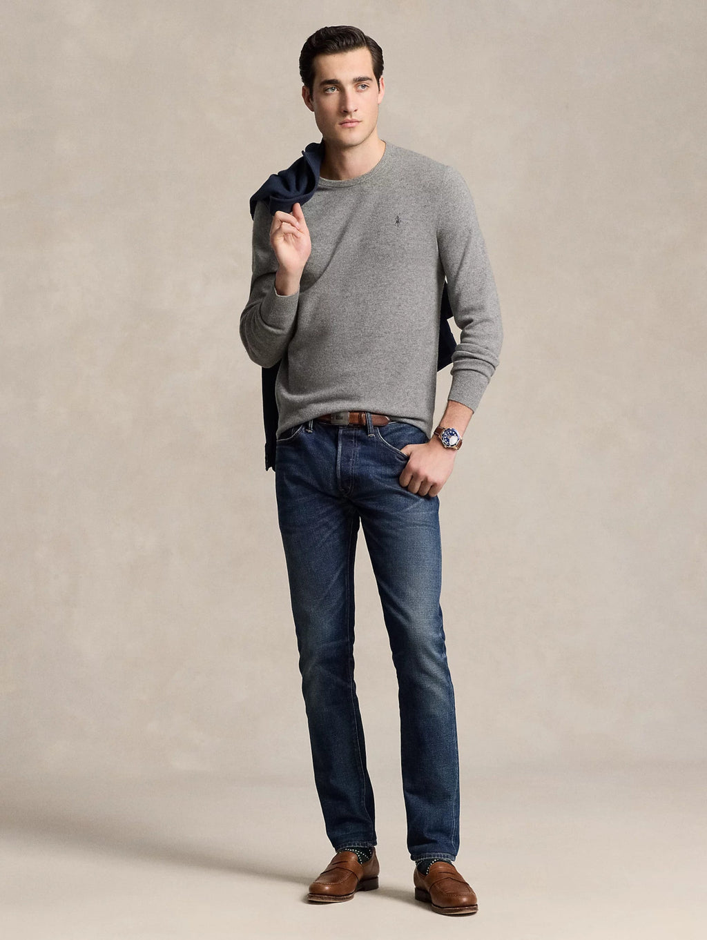 2026 New Arrival Maglia Girocollo in Lana Grigio