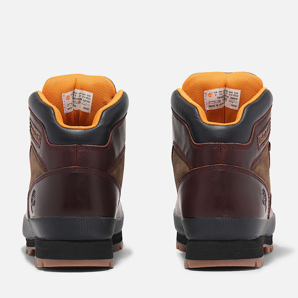 Top Seller Timberland EURO HIKER MID BOOT LEATHER Men’s -BURGUNDY FULL GRAIN