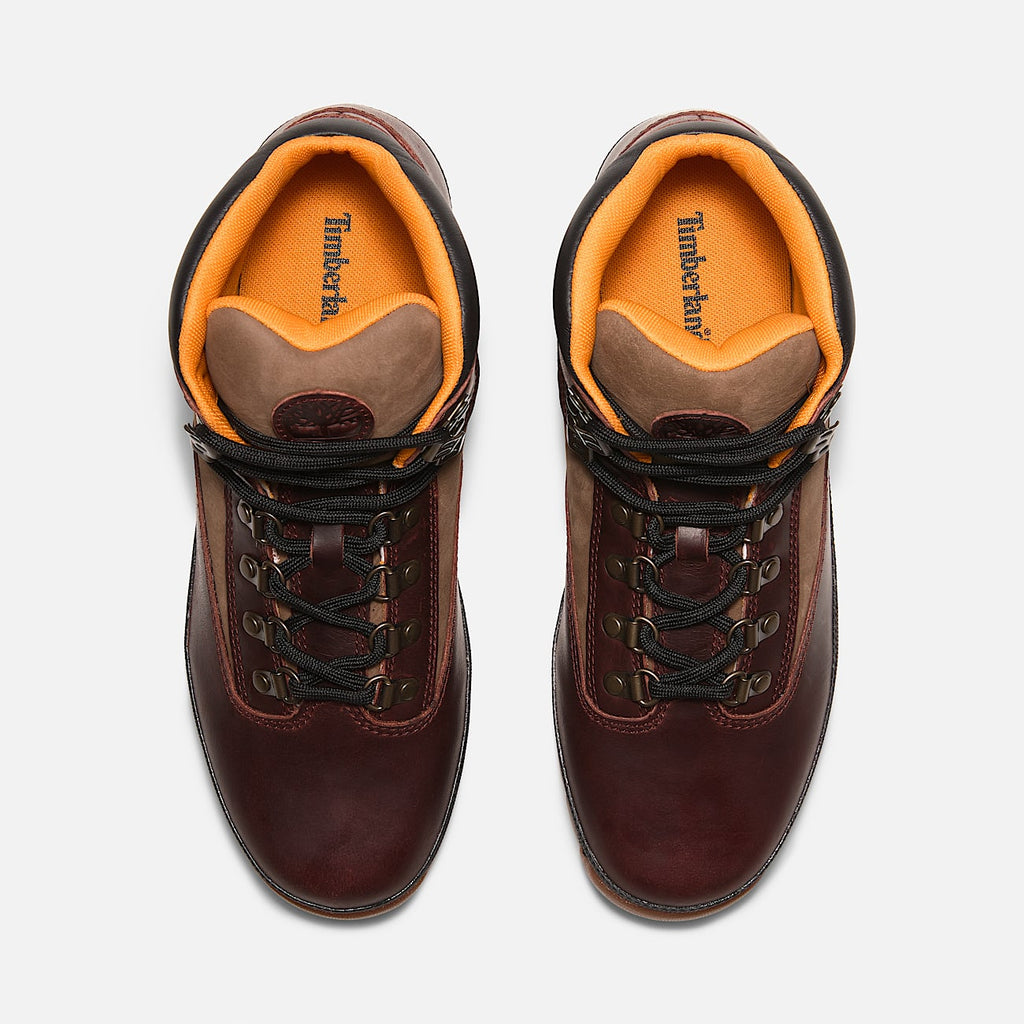 Top Seller Timberland EURO HIKER MID BOOT LEATHER Men’s -BURGUNDY FULL GRAIN