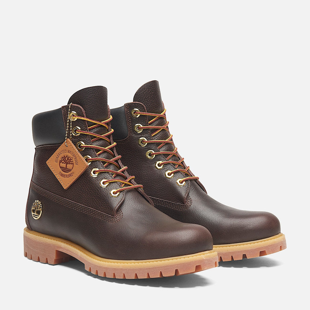 Top Seller Timberland PREMIUM 6 IN LACE WP LEATHER BOOT Men’s -DARK BROWN FULL GRAIN
