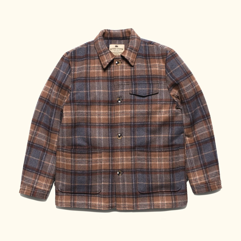 2026 New Arrival Wesley Wool Jacket | Brown Plaid