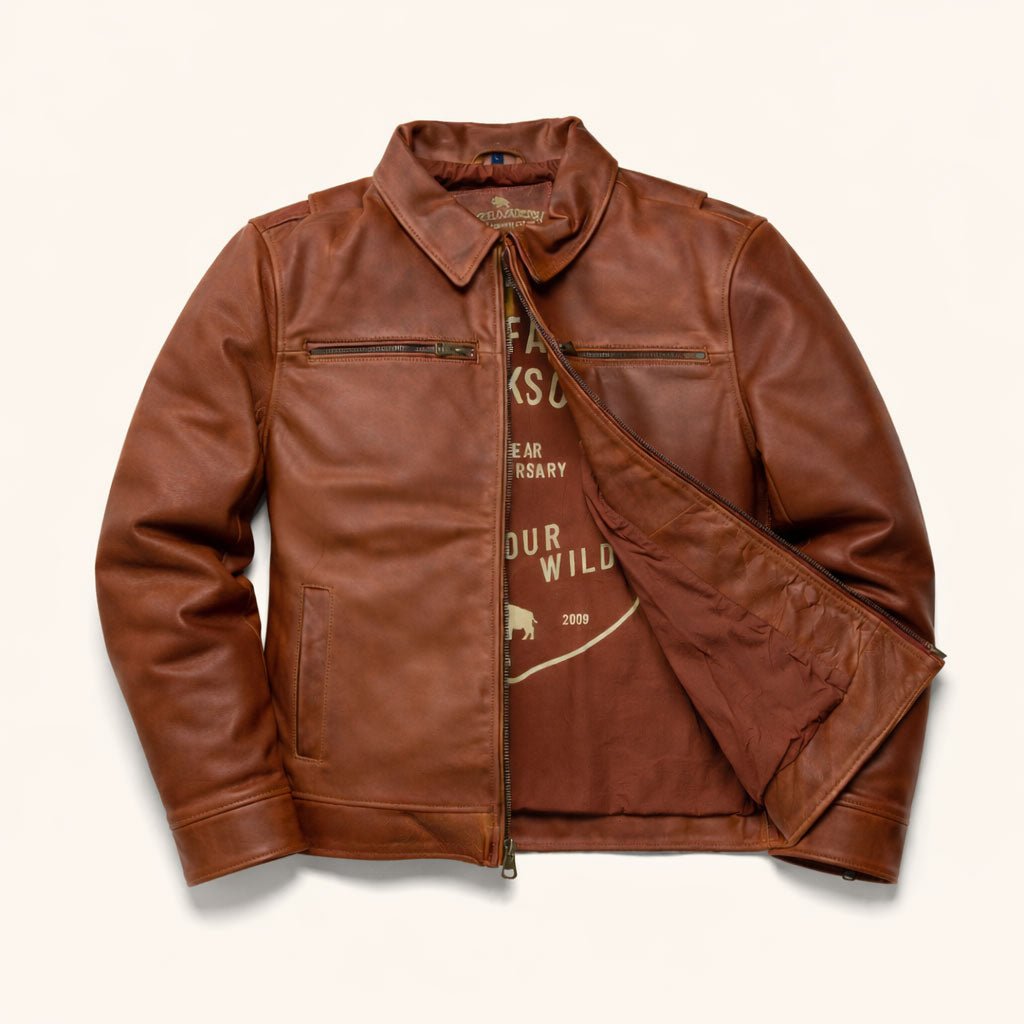 2026 New Arrival Legacy Leather Jacket | Whiskey Brown