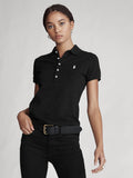 2026 New Arrival Polo Manica Corta Slim Fit Nero