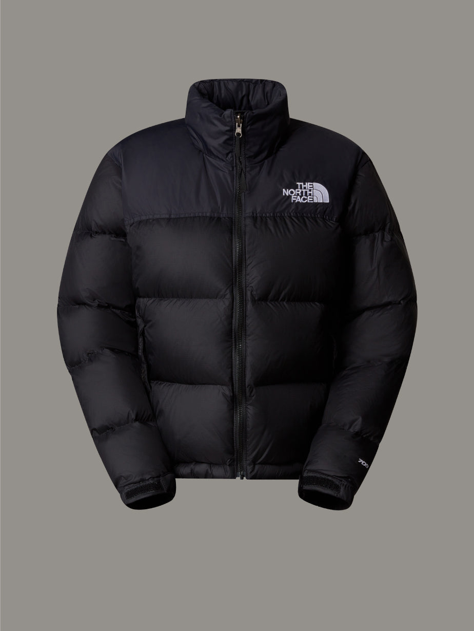Giacca Retro Nuptse Squadrato da Donna Nero
