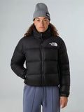 Giacca Retro Nuptse Squadrato da Donna Nero