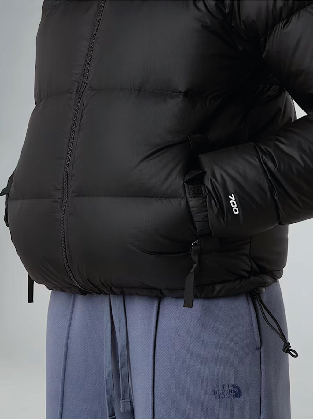 Giacca Retro Nuptse Squadrato da Donna Nero