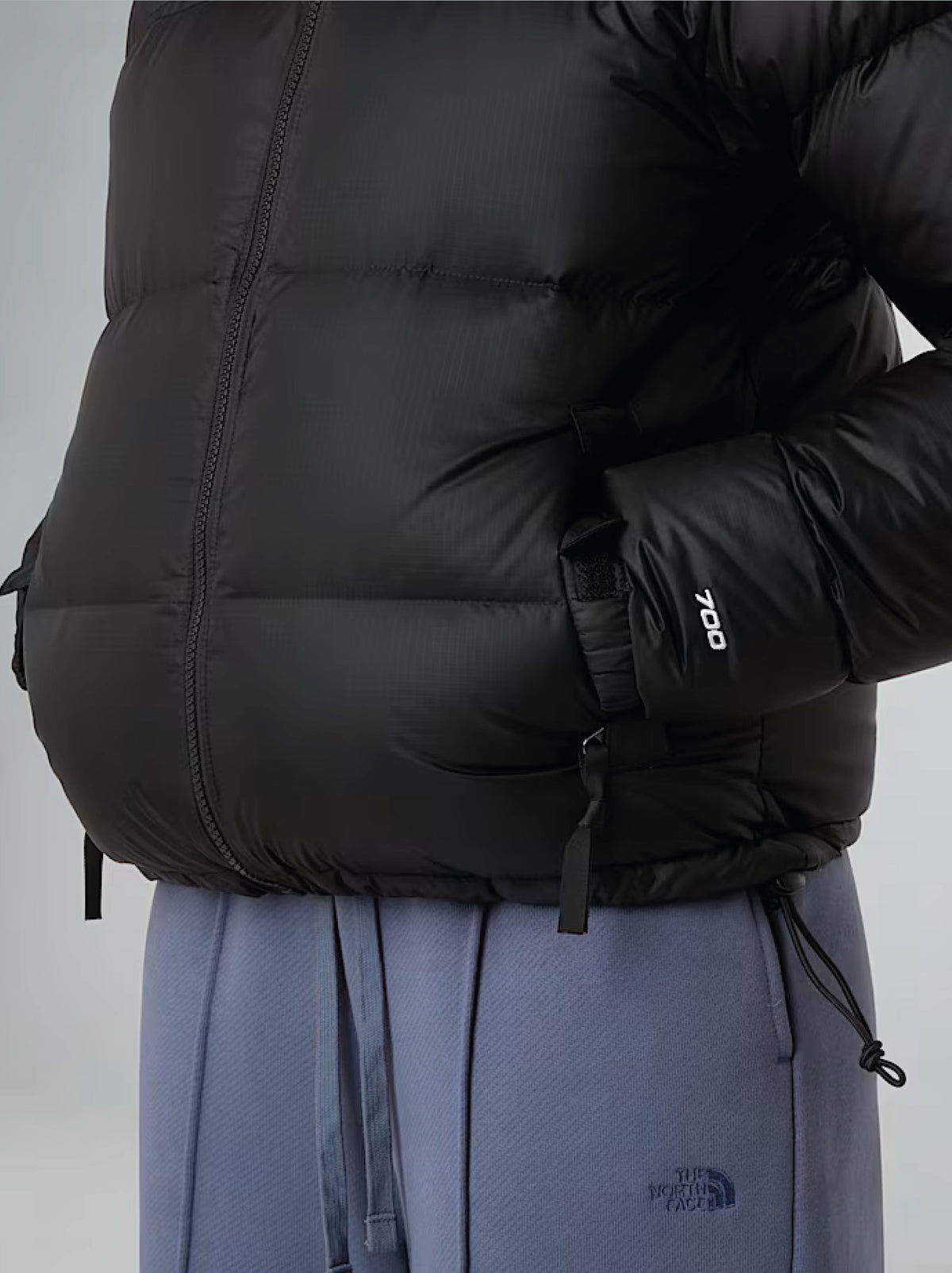 Giacca Retro Nuptse Squadrato da Donna Nero