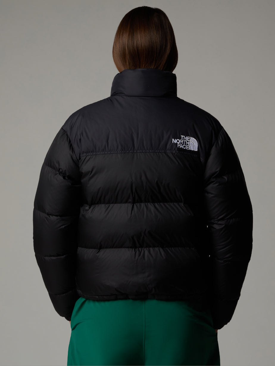 Giacca Retro Nuptse Squadrato da Donna Nero