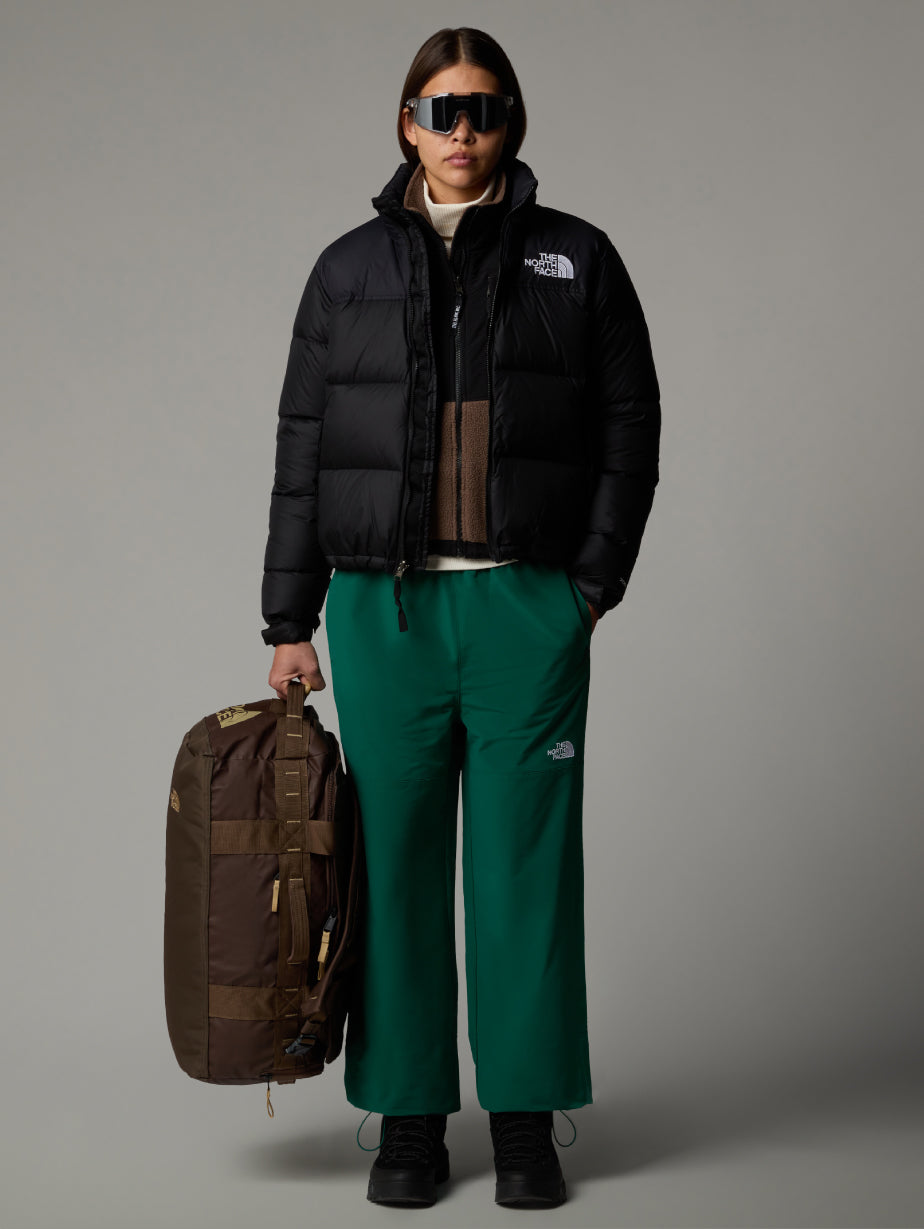 Giacca Retro Nuptse Squadrato da Donna Nero