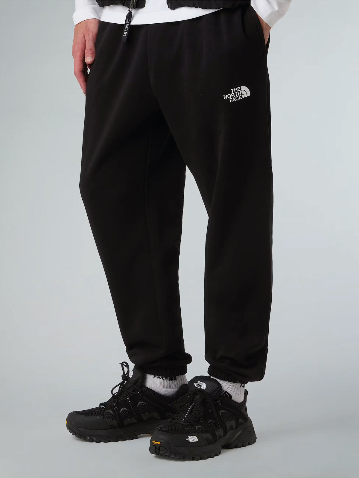 Joggers in Cotone Simple Dome Regular Nero