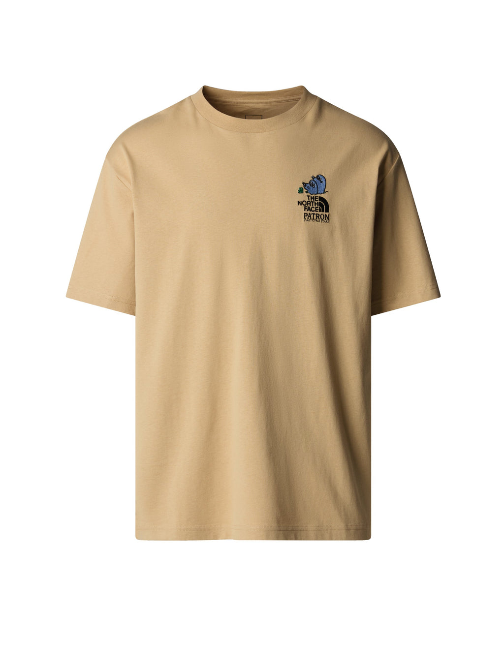 T-shirt Unisex Plasticfree Peaks Khaki