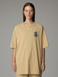T-shirt Unisex Plasticfree Peaks Khaki