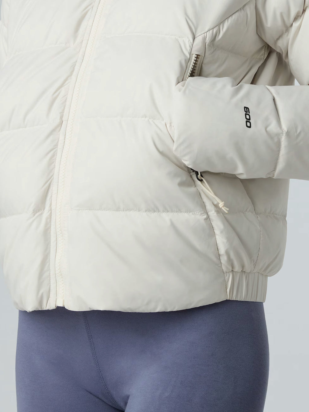 Giacca in Piumino con Cappuccio Hyalite Bianco