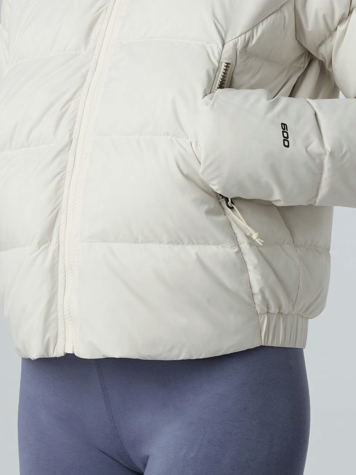 Giacca in Piumino con Cappuccio Hyalite Bianco