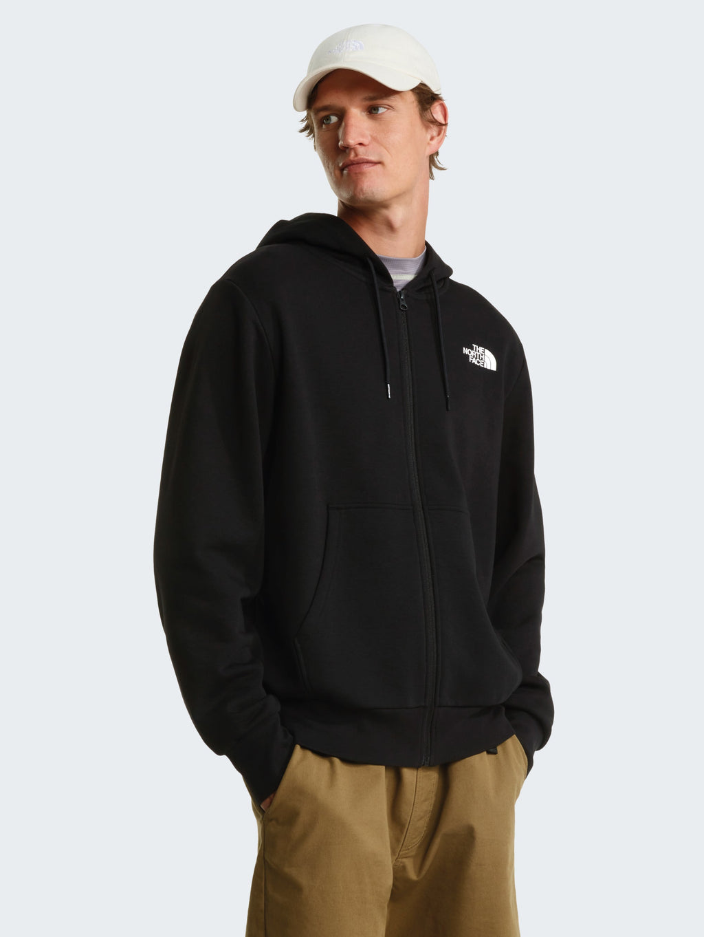 Felpa con Cappuccio e Zip Simple Dome Nero