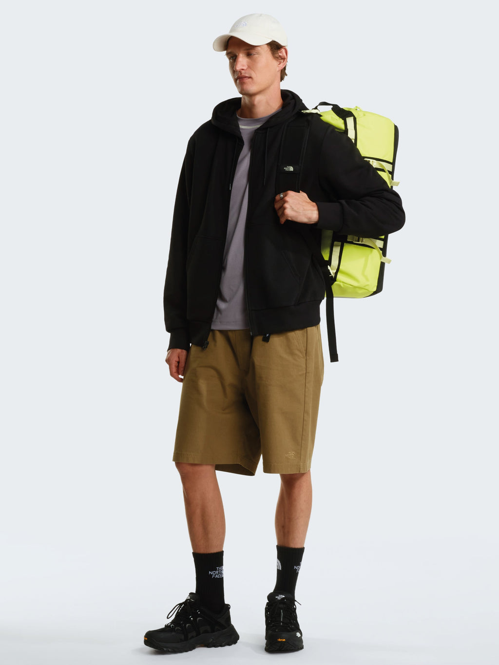 Felpa con Cappuccio e Zip Simple Dome Nero