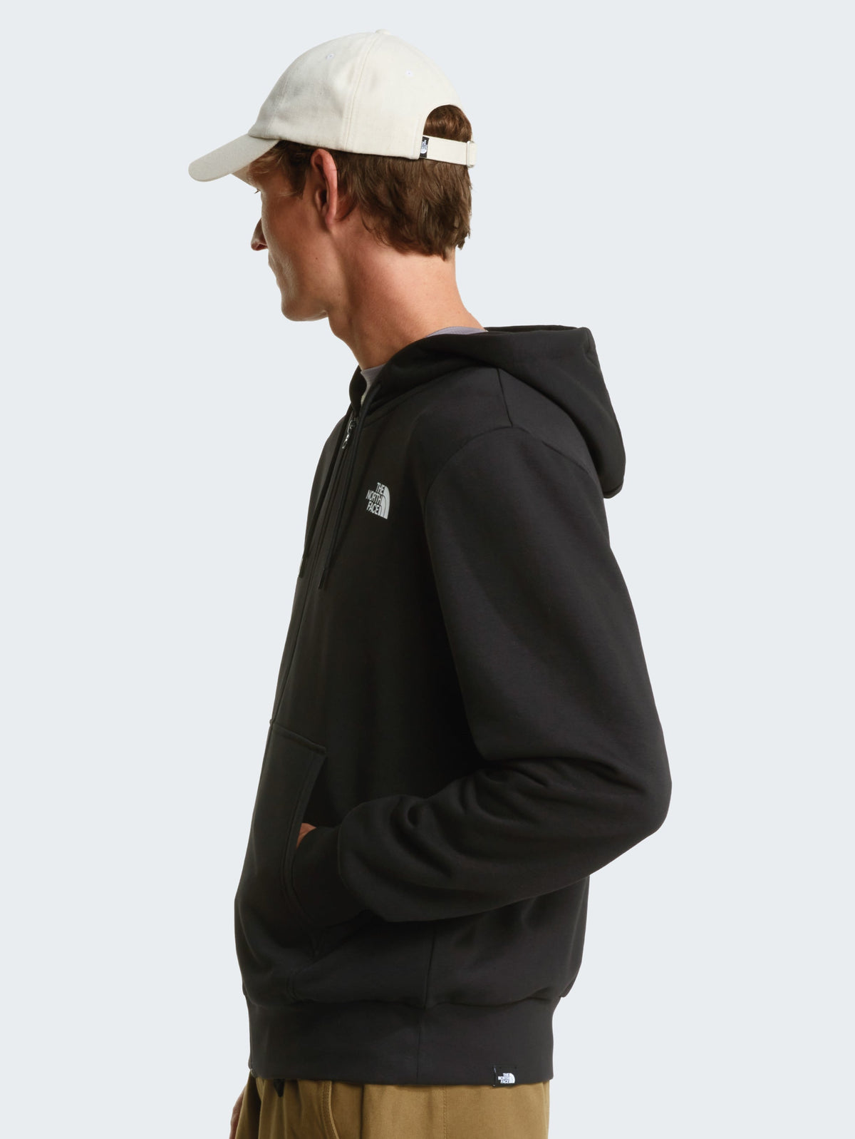 Felpa con Cappuccio e Zip Simple Dome Nero