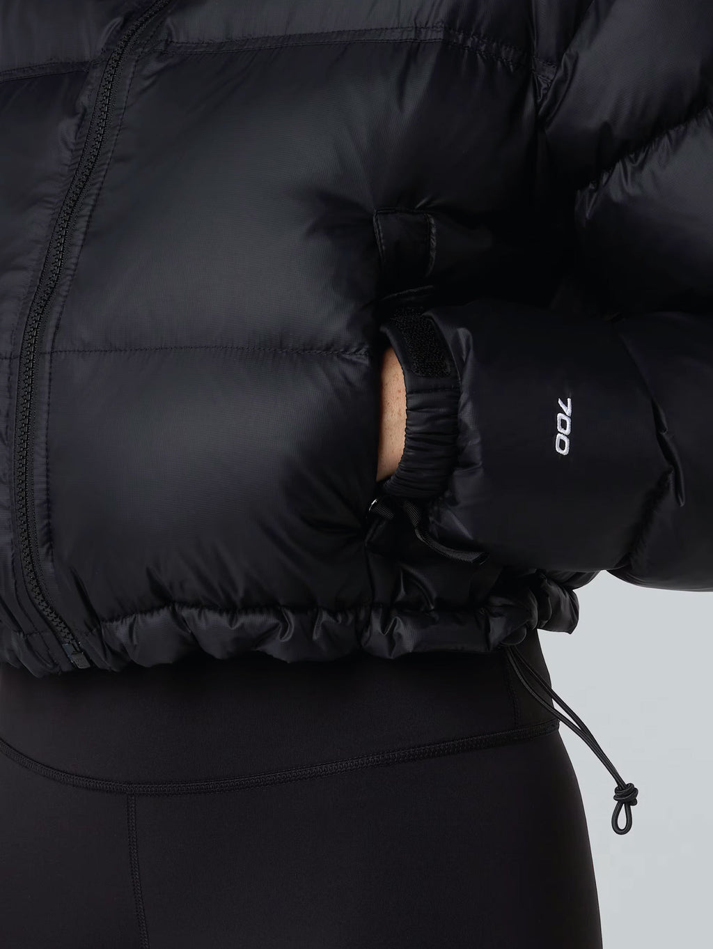 Piumino Corto Nuptse Short Nero