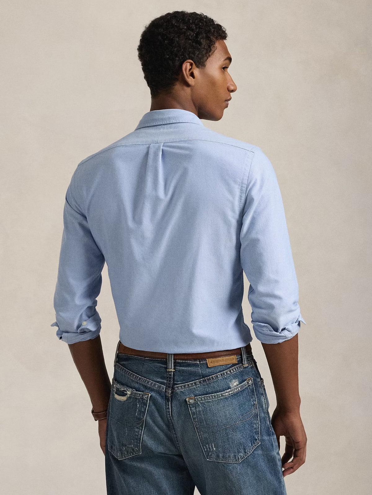 2026 New Arrival Camicia Oxford Slim Fit Blu