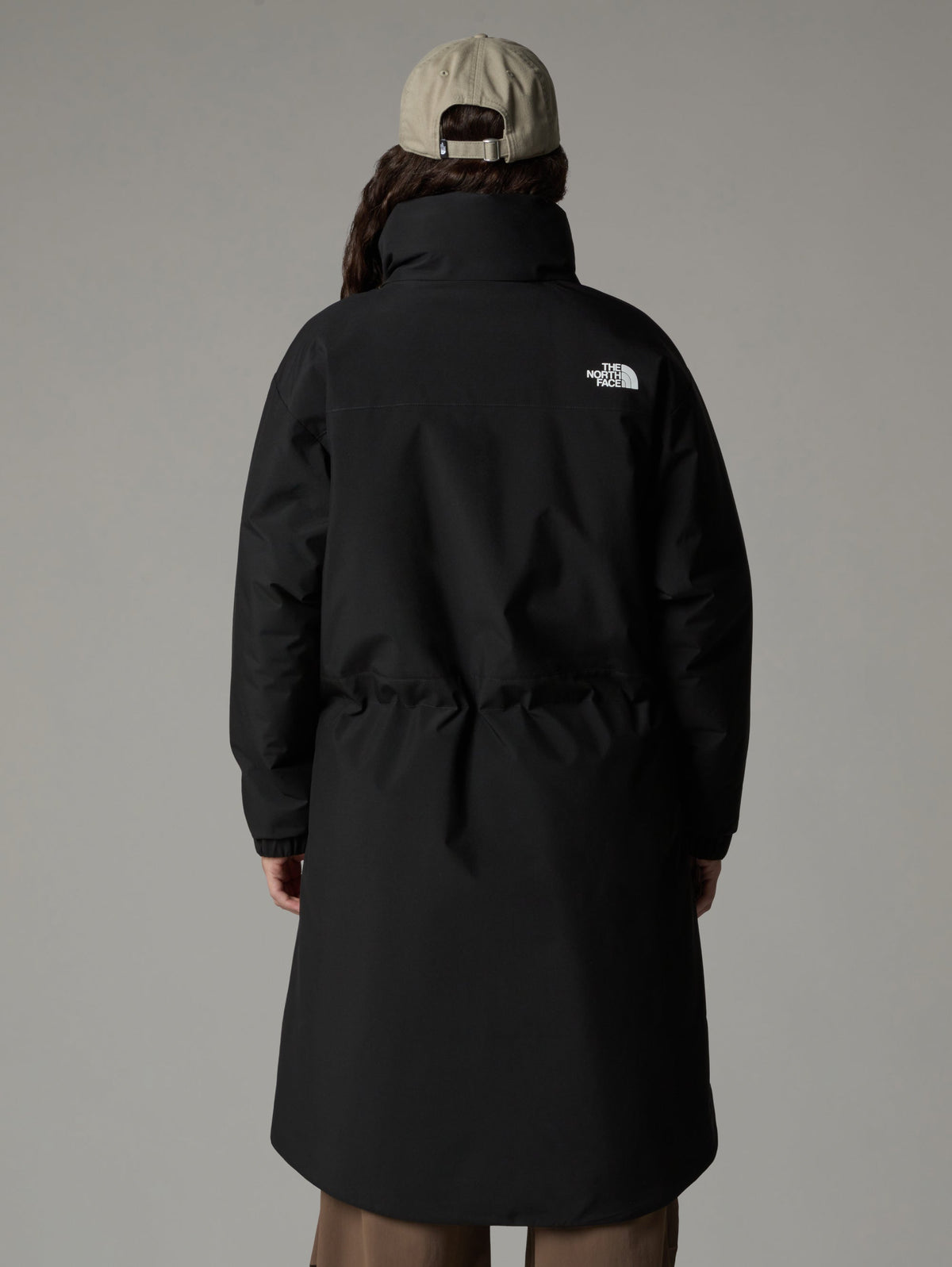 2026 New Arrival Parka Lungo Imbottito con Cappuccio Nero